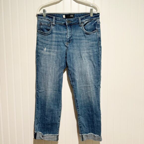 Kut from the Kloth Denim - Kut From The Kloth Amy Crop Straight Leg Jeans Size 10